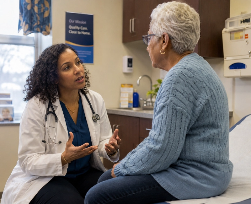 A community health center or clinical staff at work
