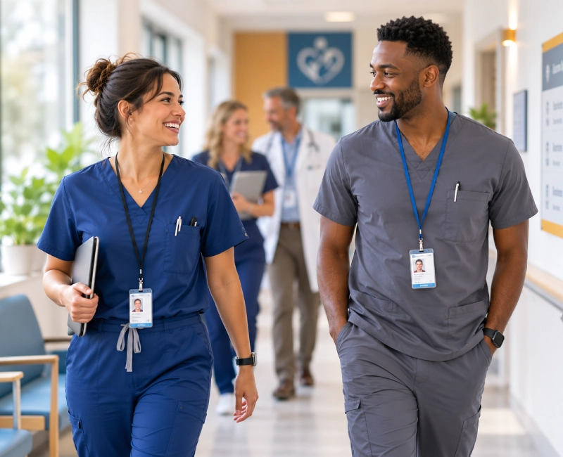 Community health providers or a clinic setting